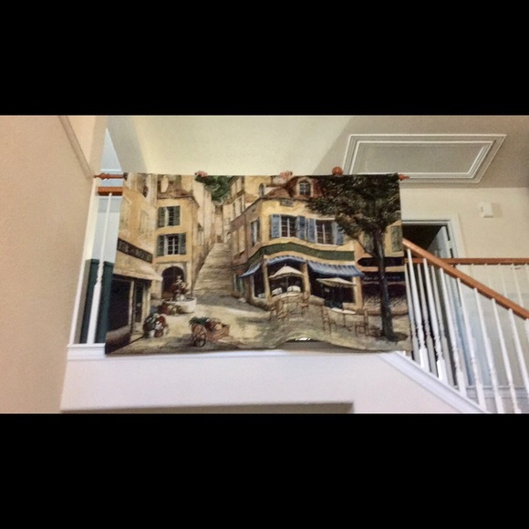 Large Tapestry Tuscan villa cafe